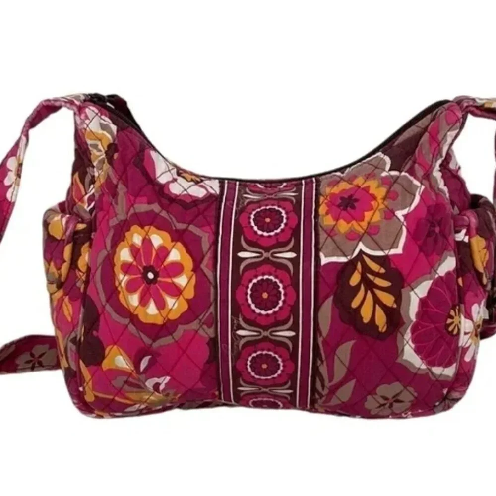 Vera Bradley Purse Quilted Floral Autumn Purse Hobo Bag